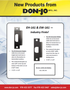 Don-Jo Manufacturing | A Complete Line of Architectural Hardware 